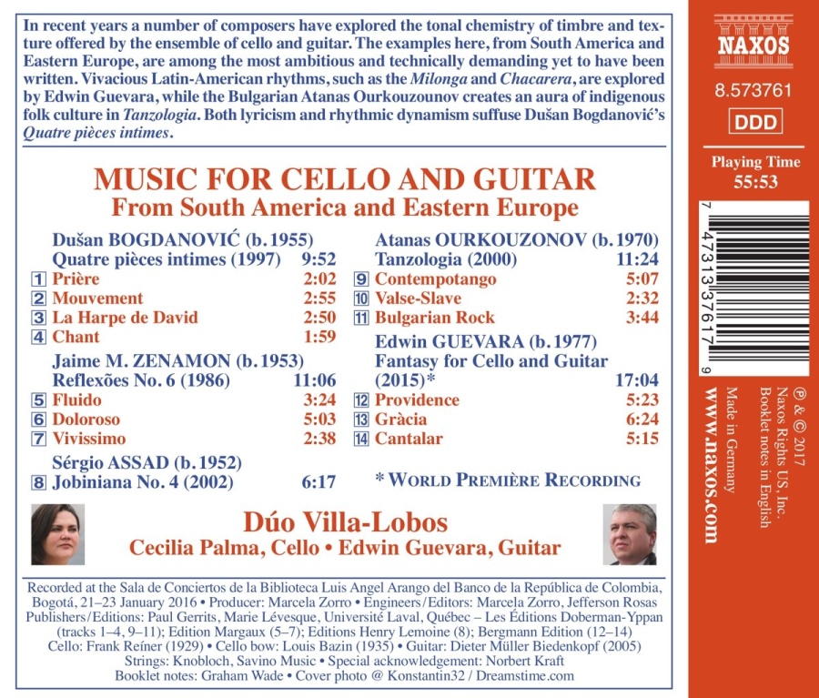 Music for Cello and Guitar - From South America and East Europe - slide-1