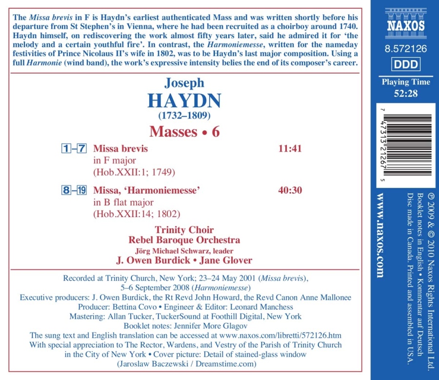 Haydn: Missa brevis, Harmoniemesse - slide-1