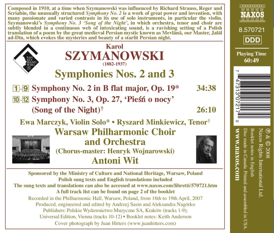 Szymanowski: Symphonies Nos. 2 & 3 - slide-1