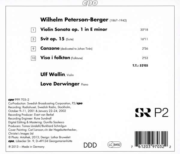 Peterson-Berger: Violin Sonatas - slide-1