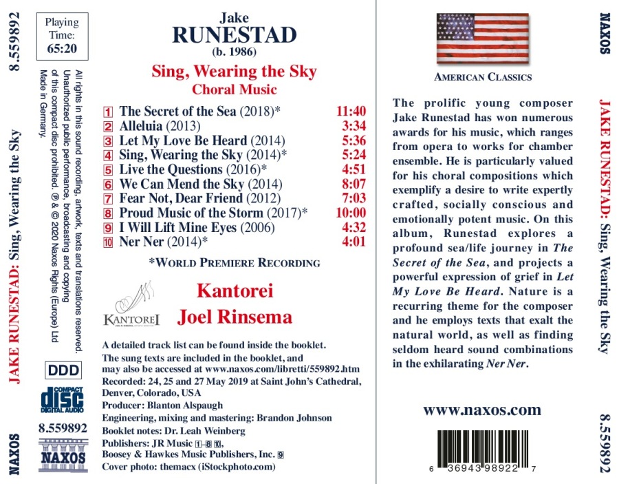 Runestad: Sing, Wearing The Sky - Choral Music - slide-1