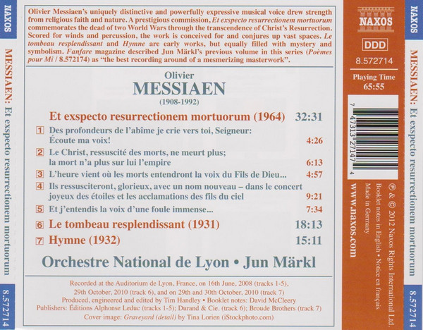 Messiaen: Et exspecto resurrectionem mortuorum, Le tombeau resplendissant, Hymne - slide-1