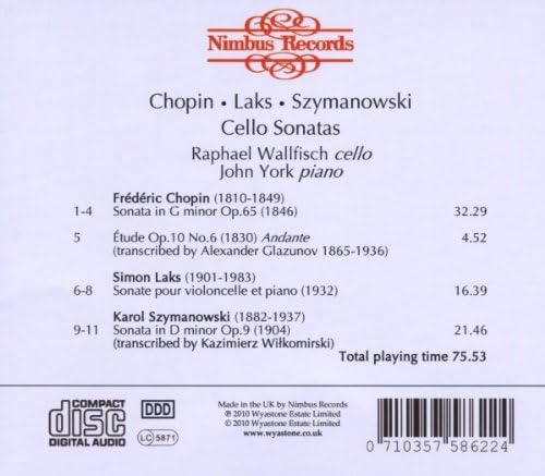 CHOPIN: Cello Sonatas - slide-1