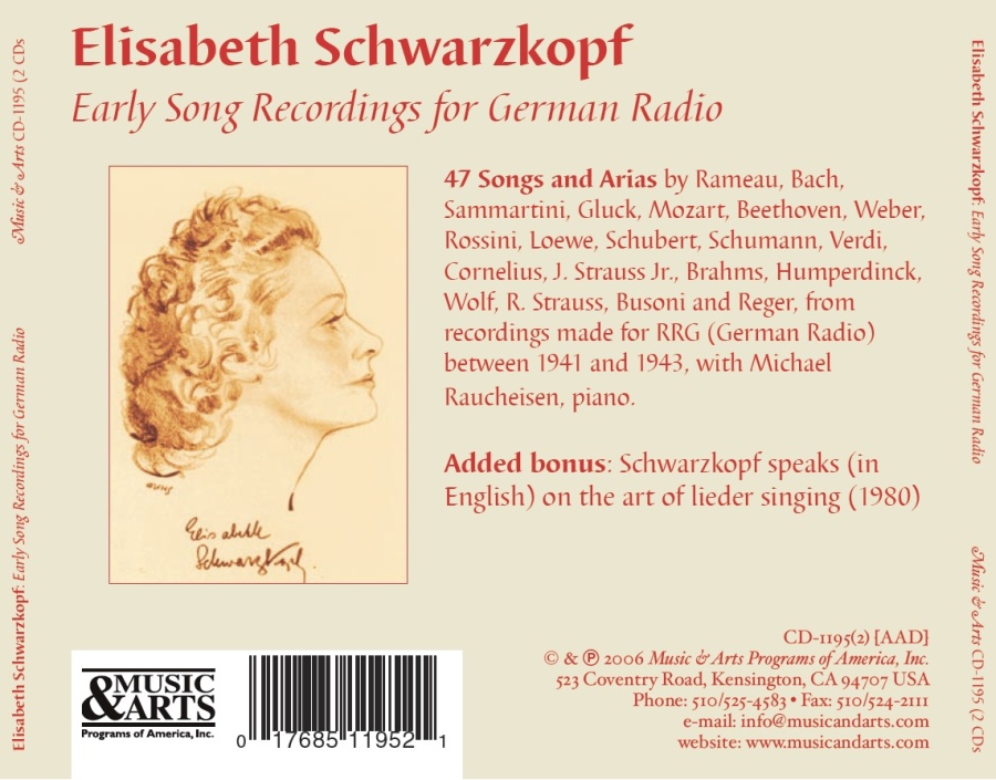Elisabeth Schwarzkopf, Early Song Recordings for German Radio - slide-1
