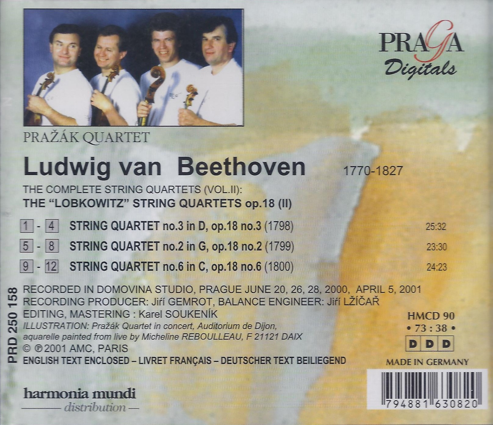 Beethoven: String Quartets vol. 2 - slide-1