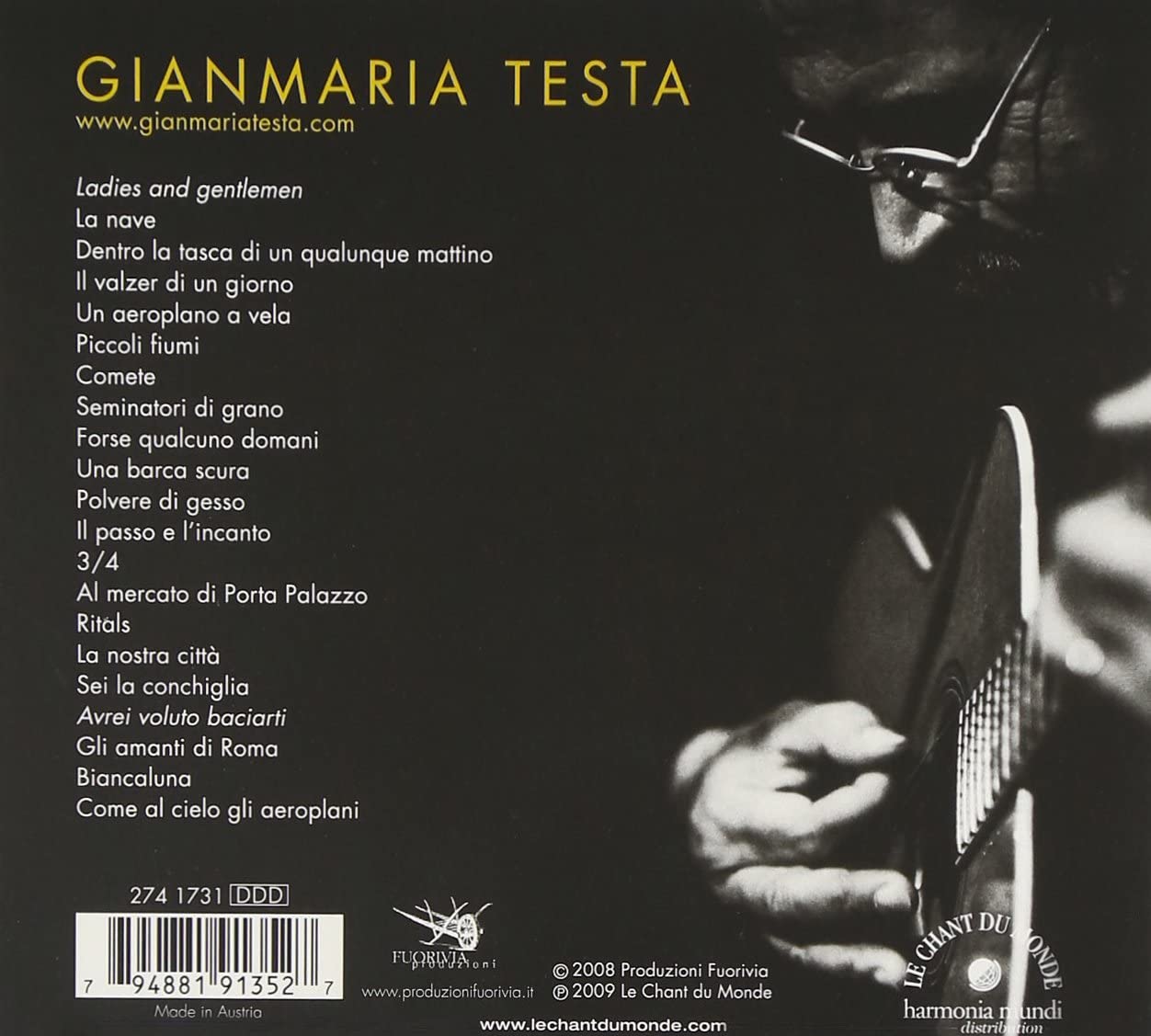 Gianmaria Testa ‎– Solo Dal Vivo - slide-1