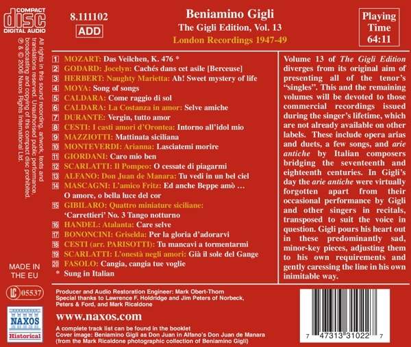 Gigli Edition, Vol. 13: London Recordings (1947-1949) - slide-1