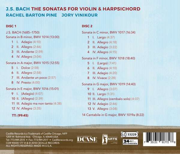 Bach: Sonatas for violin & harpsichord - slide-1
