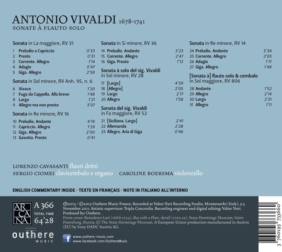 Vivaldi: Sonate à flauto solo - slide-1