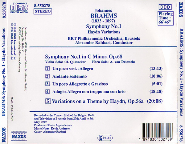 Brahms: Symphony no. 1 - slide-1