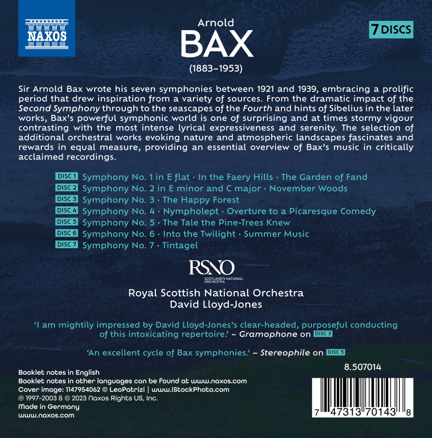 Bax: Complete Symphonies and Other Orchestral Works - slide-1