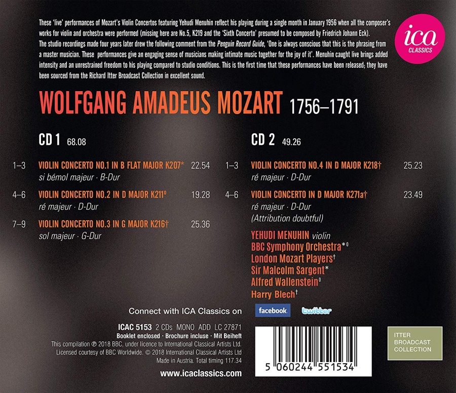 Mozart: Violin Concertos Nos. 1, 2, 3, 4 & 7 - slide-1