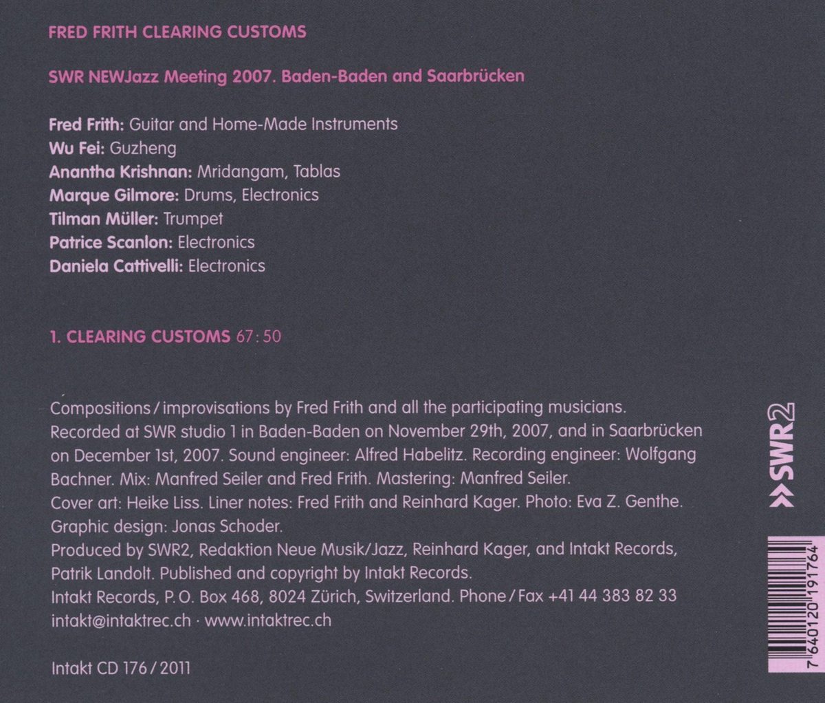 Fred Frith: Clearing Customs - slide-1