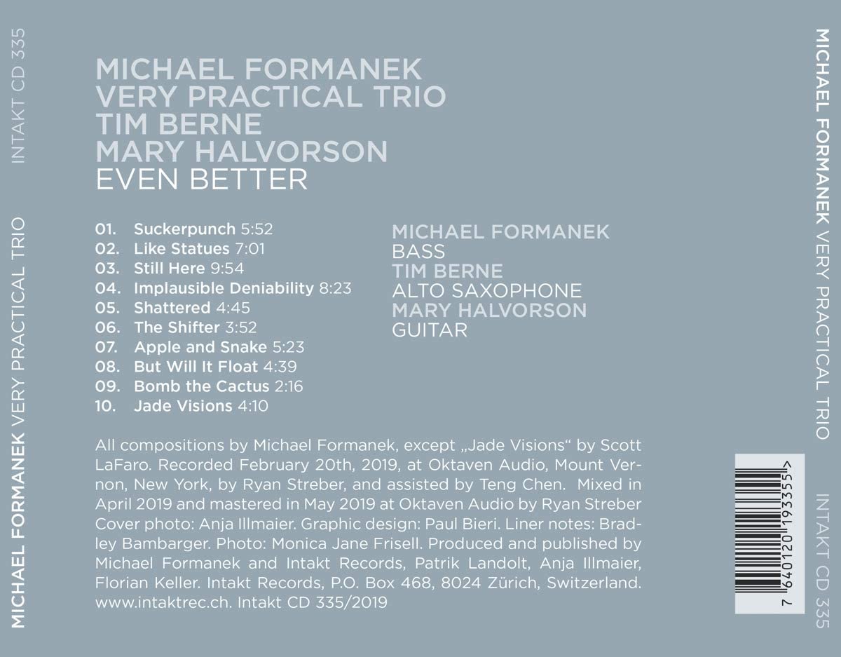 Michael Formanek Very Practical Trio/Berne/Halvorson: Even Better - slide-1