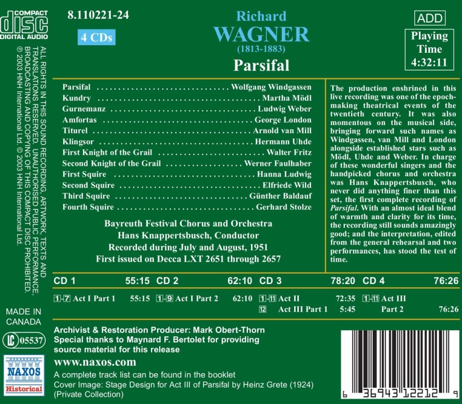 Wagner: Parsifal (1951) - slide-1