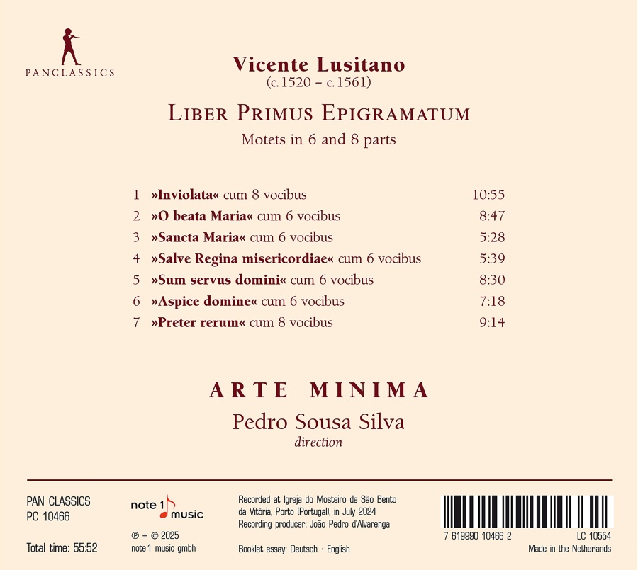 Lusitano: Liber Primus Epigramatum - Motets in 6 and 8 parts - slide-1