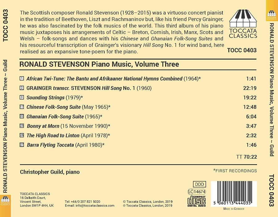 Stevenson: Piano Music Vol. 3 - slide-1