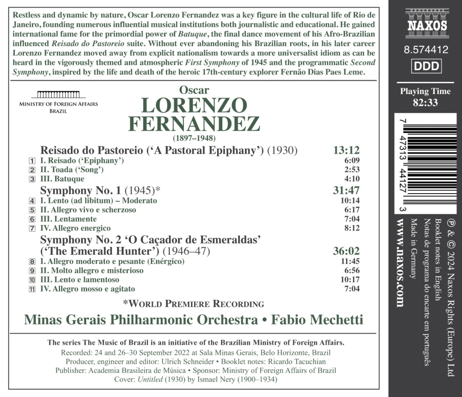 Lorenzo Fernandez: Symphonies Nos. 1 and 2 - slide-1