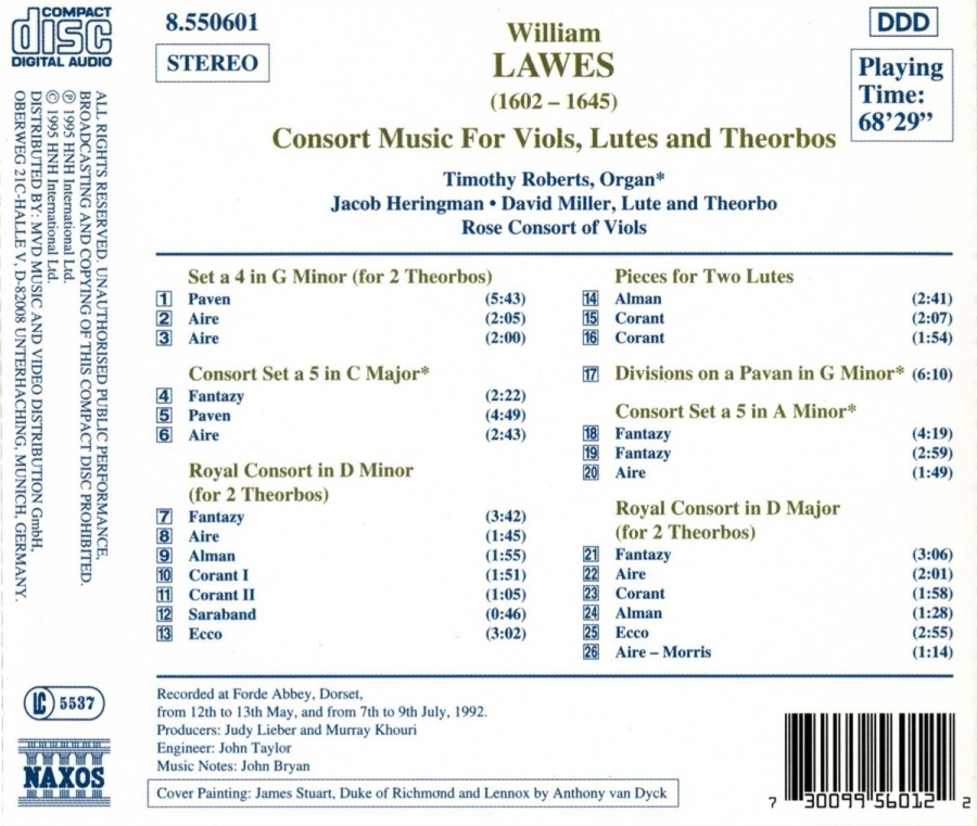 Lawes: Consort Music for Viols, Lutes and Theorbos - slide-1