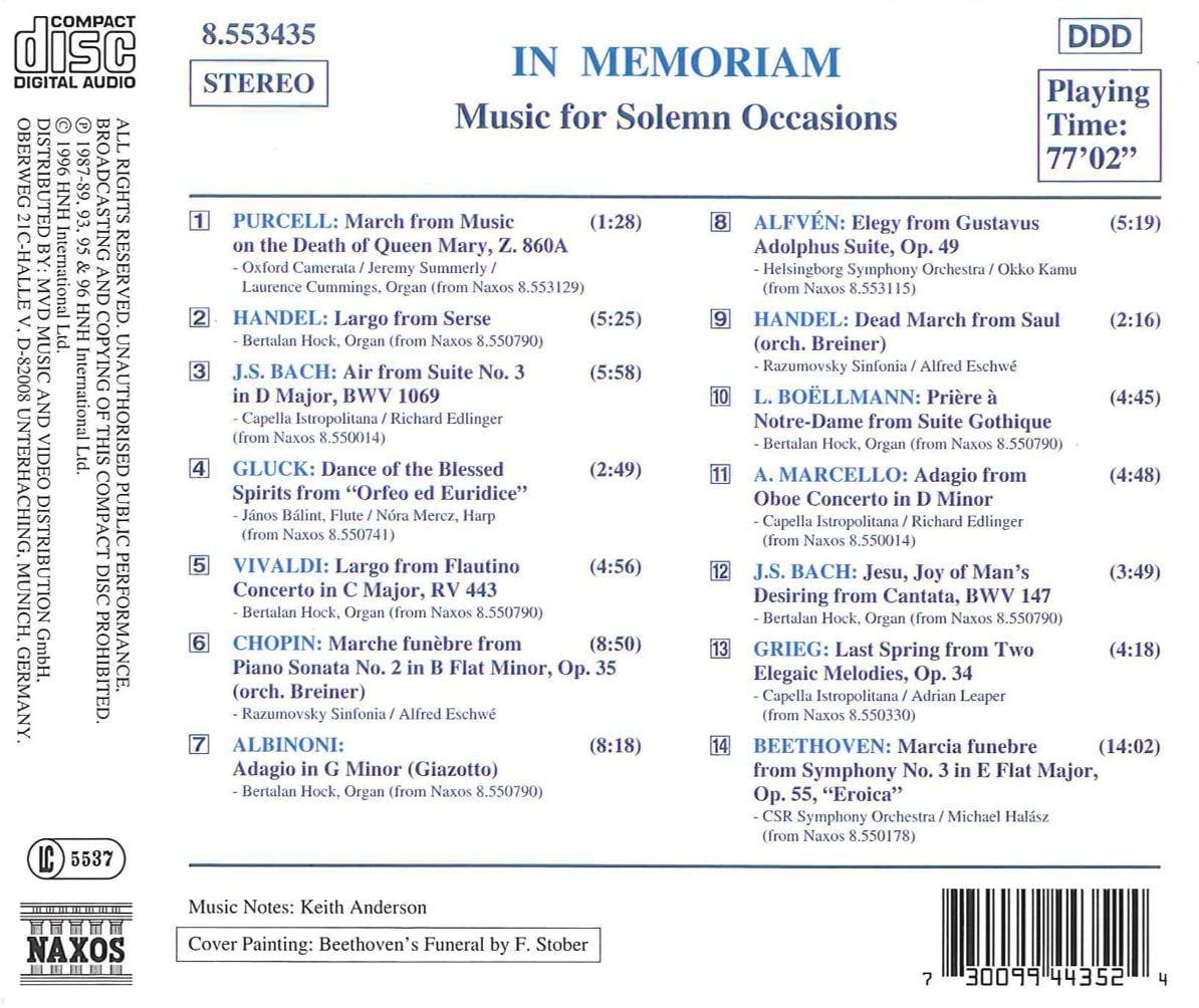 IN MEMORIAM - MUSIC FOR SOLEMN OCCASIONS - slide-1