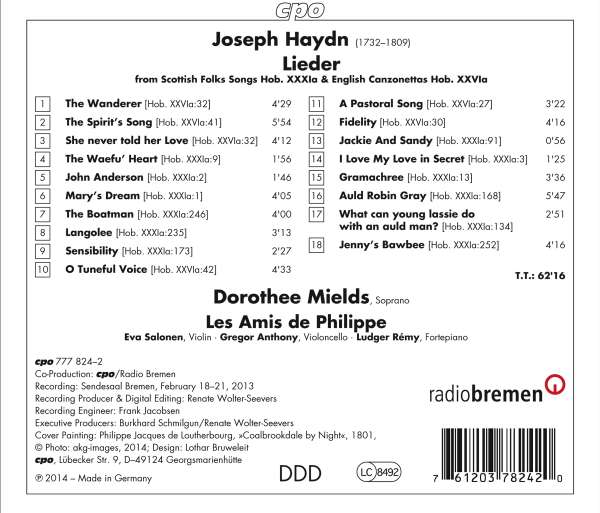 Haydn: Scottish Folks Songs English Canzonettas - slide-1