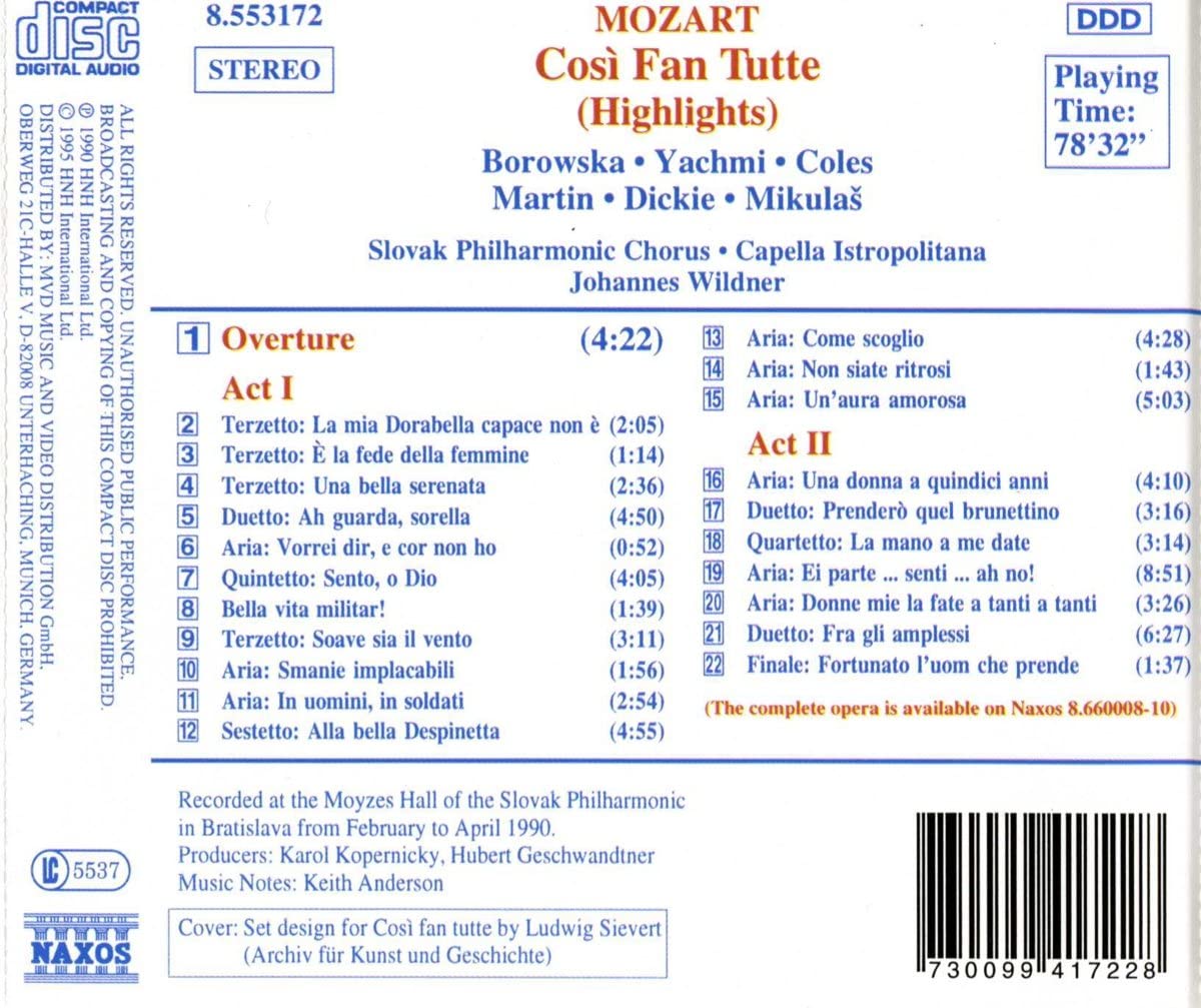 MOZART: Cosi fan Tutte ( Highlights) - slide-1