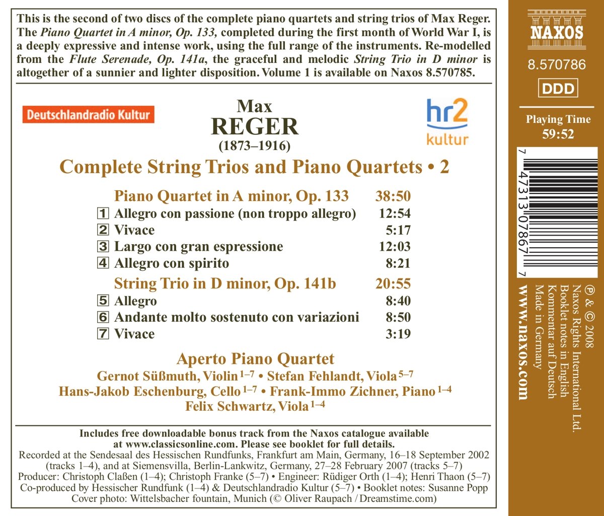 Reger: String Trios - slide-1
