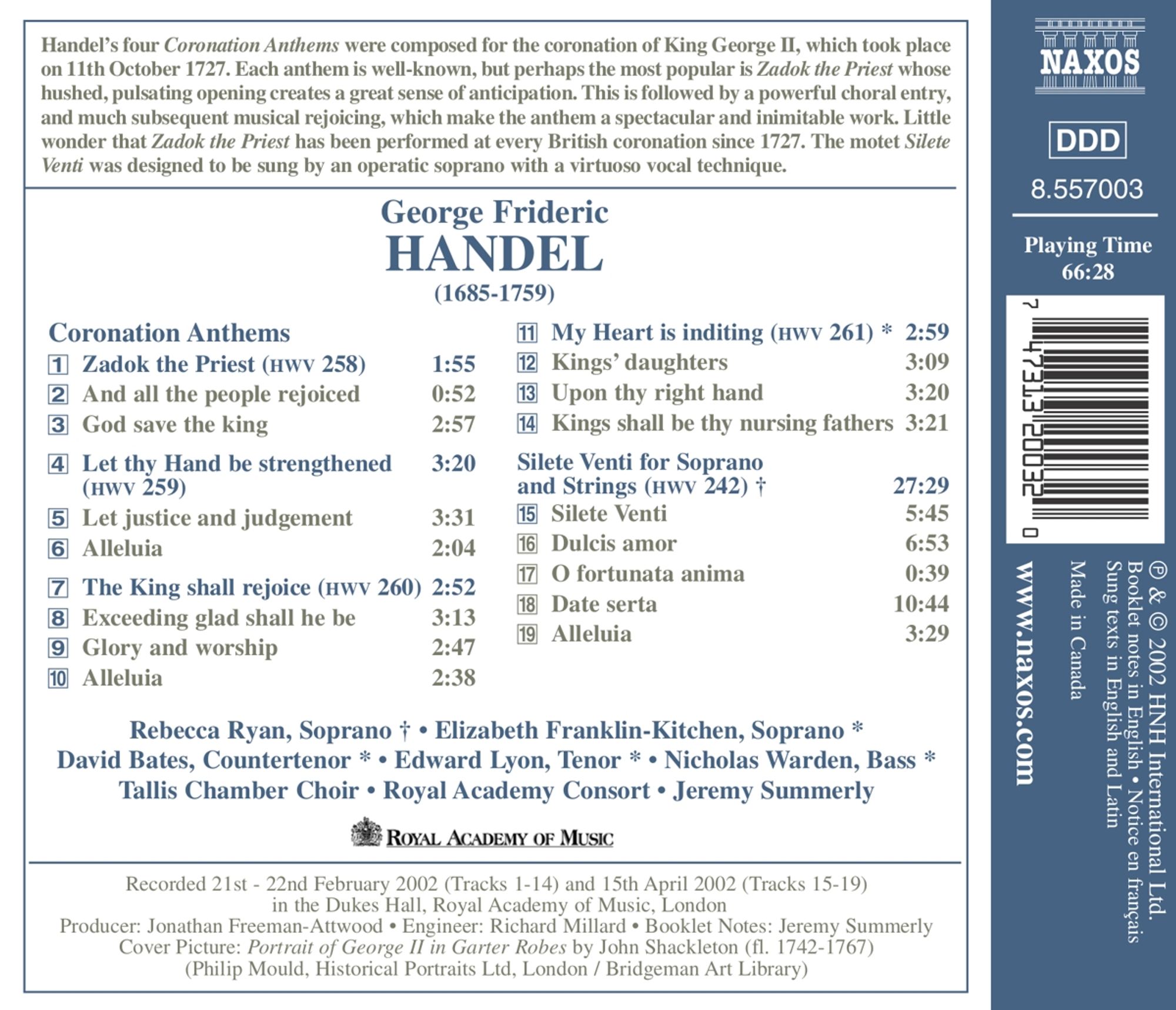 HANDEL: Coronation Anthems - slide-1