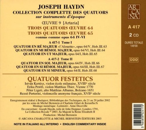 Haydn: Les Quatuors Œuvres 64 & 65 - slide-1