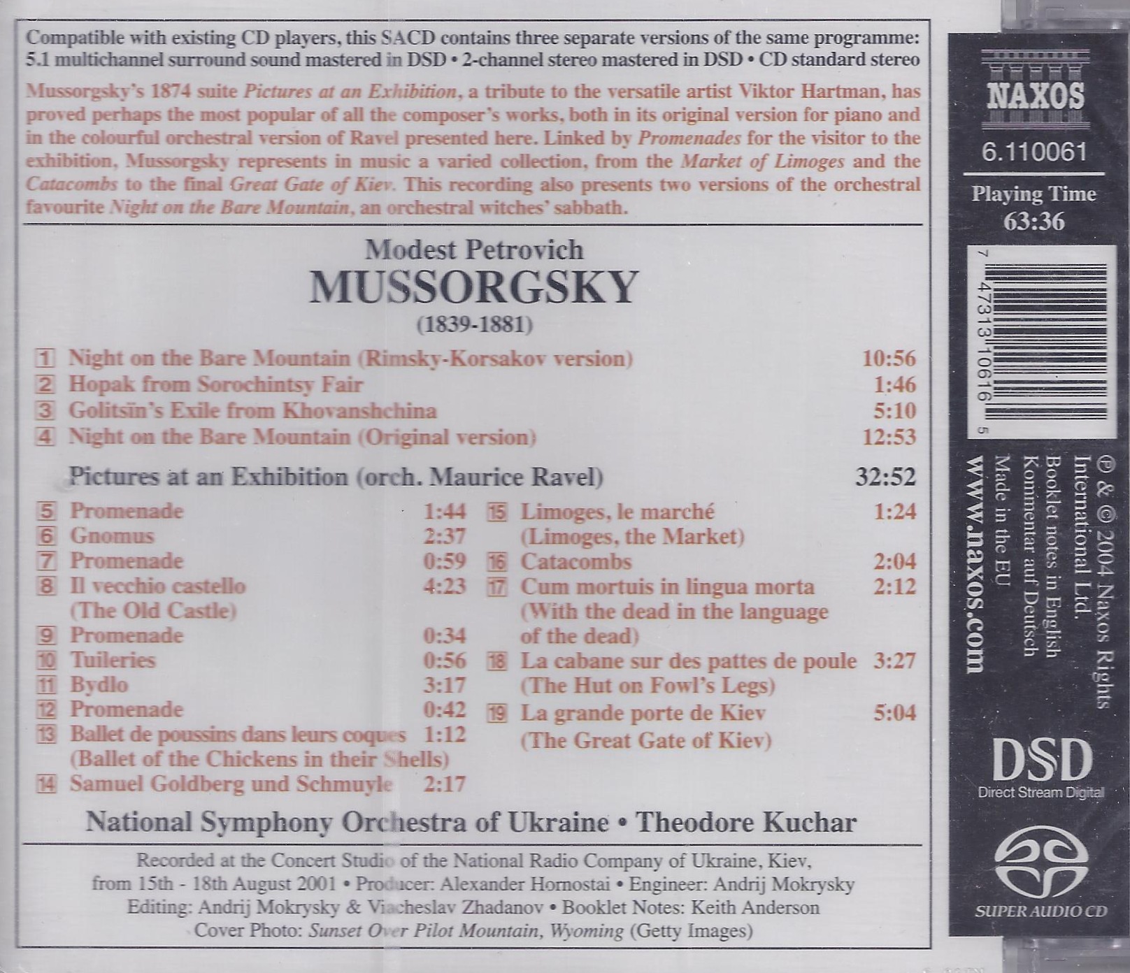 MUSSORGSKY: Pictures at an Exhibition - slide-1