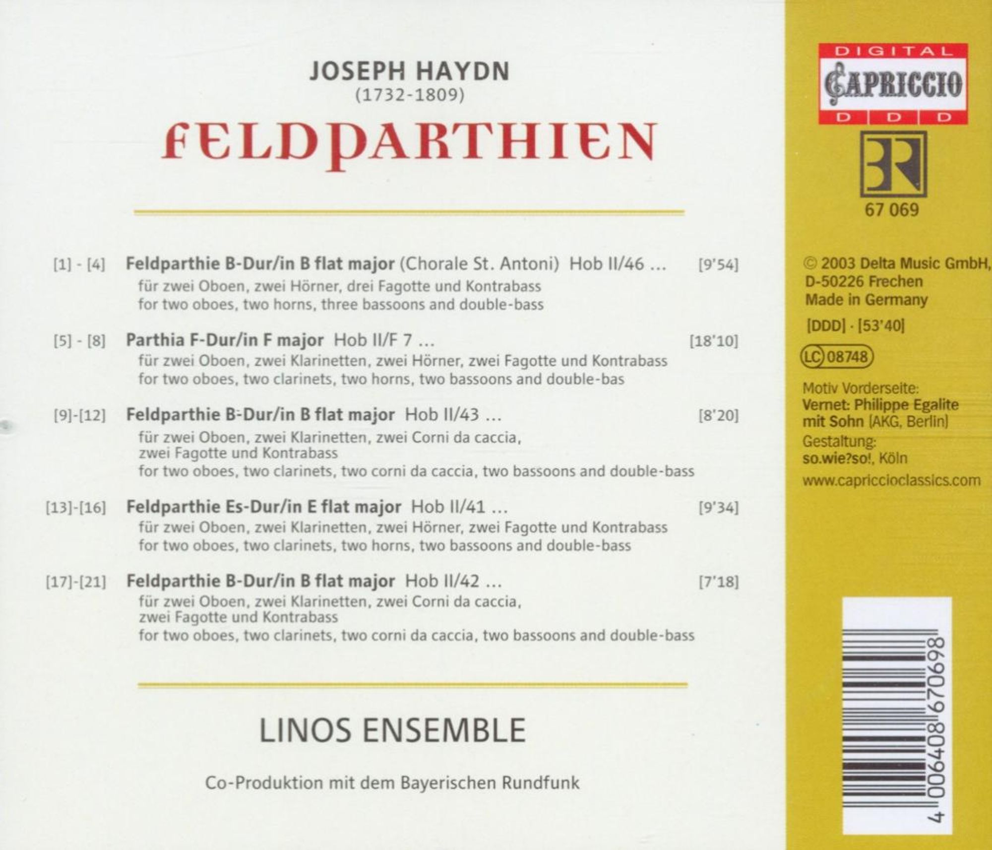 HAYDN: Feldparthien - slide-1