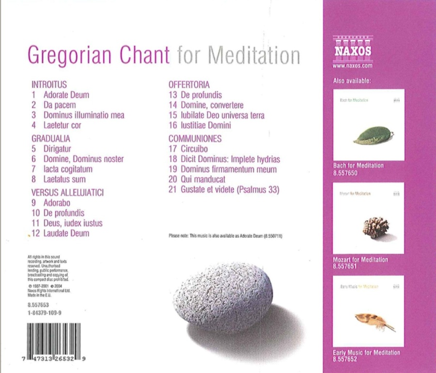 GREGORIAN CHANT FOR MEDITATION - slide-1