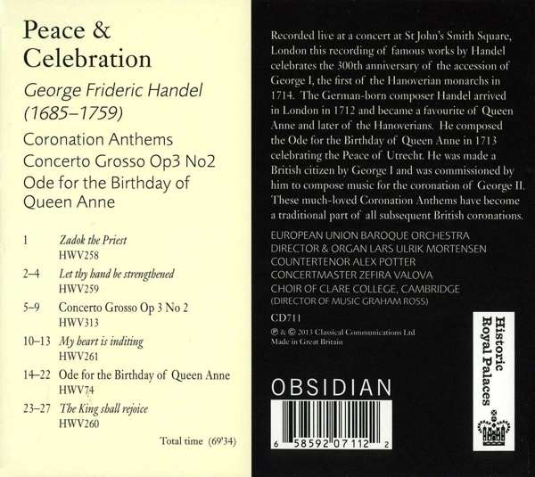 Handel: Coronation Anthems Concerto grosso op. 3 no. 2 Ode for Birthday of Queen Anne - slide-1