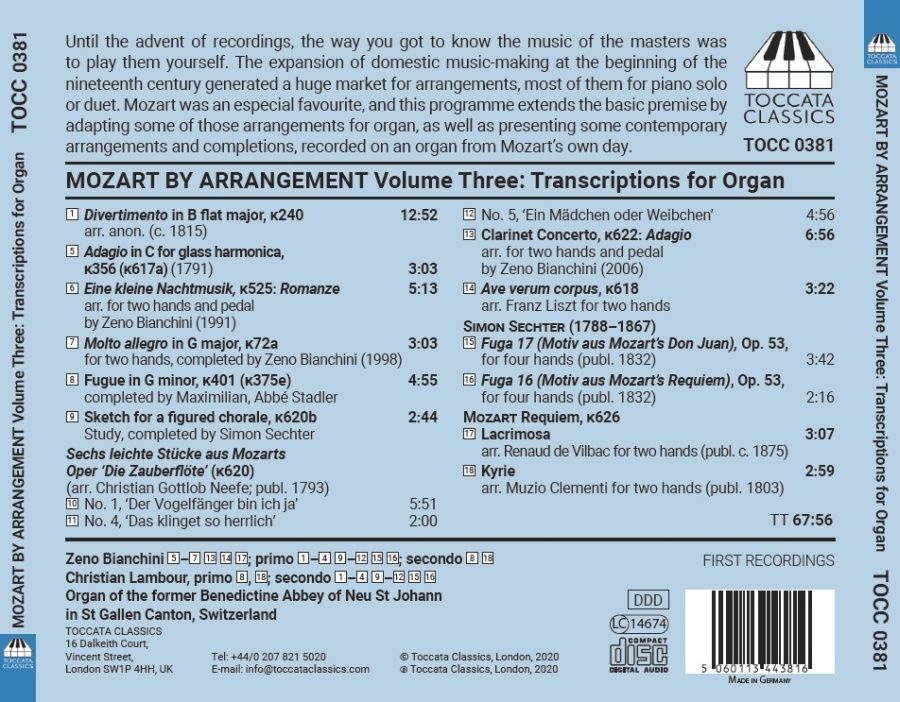 Mozart by Arrangement Vol. 3 - Transcriptions for Organ - slide-1