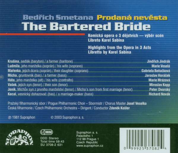 Smetana:The Bartered Bride - highlights from the opera - slide-1