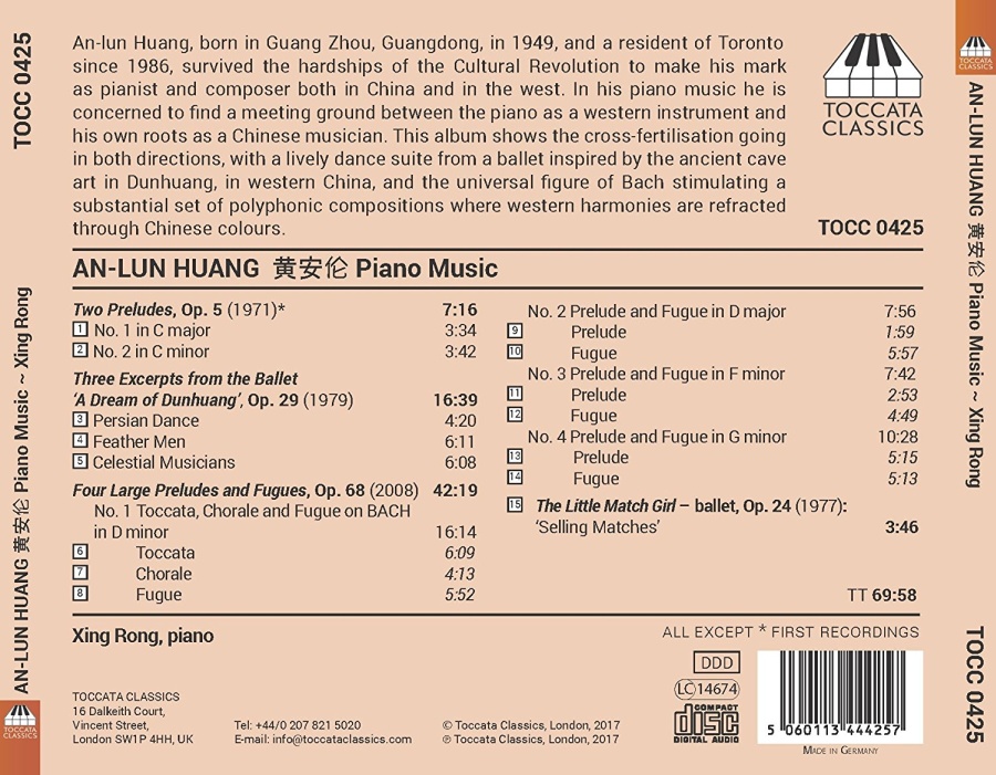 Huang: Piano Music - slide-1