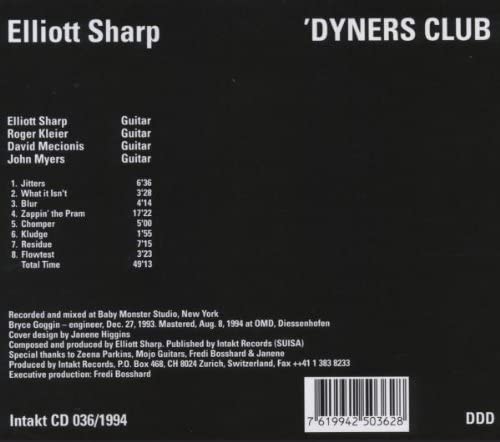 Elliot Sharp:Dyners Club - slide-1
