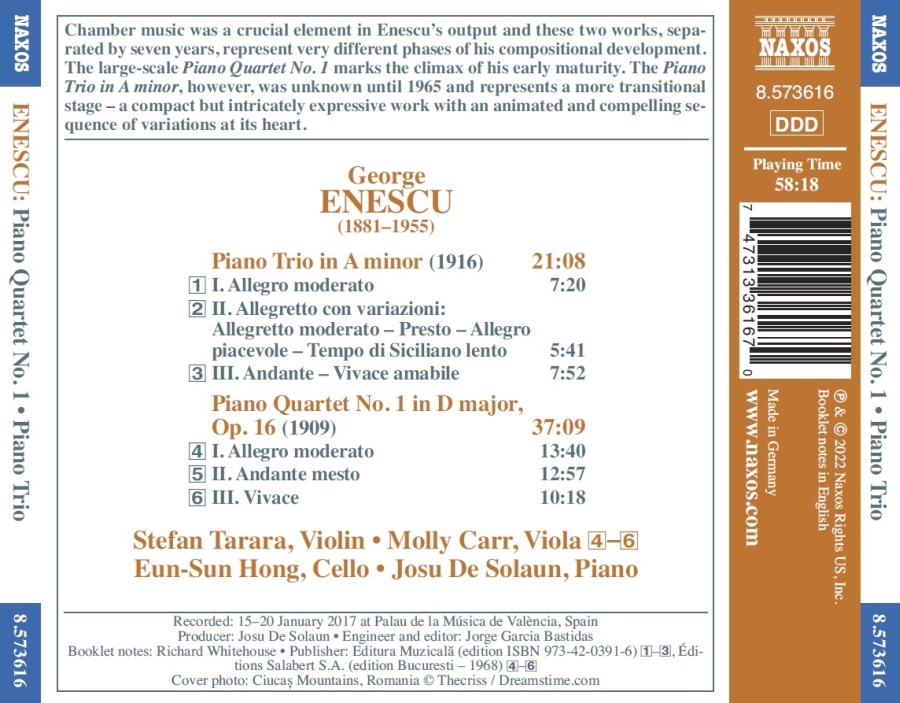 Enescu: Piano Quartet No. 1; Piano Trio - slide-1