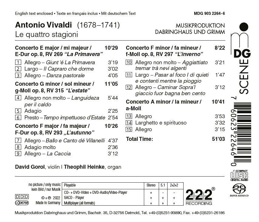 Vivaldi: The Four Seasons; Concerto A minor - slide-1