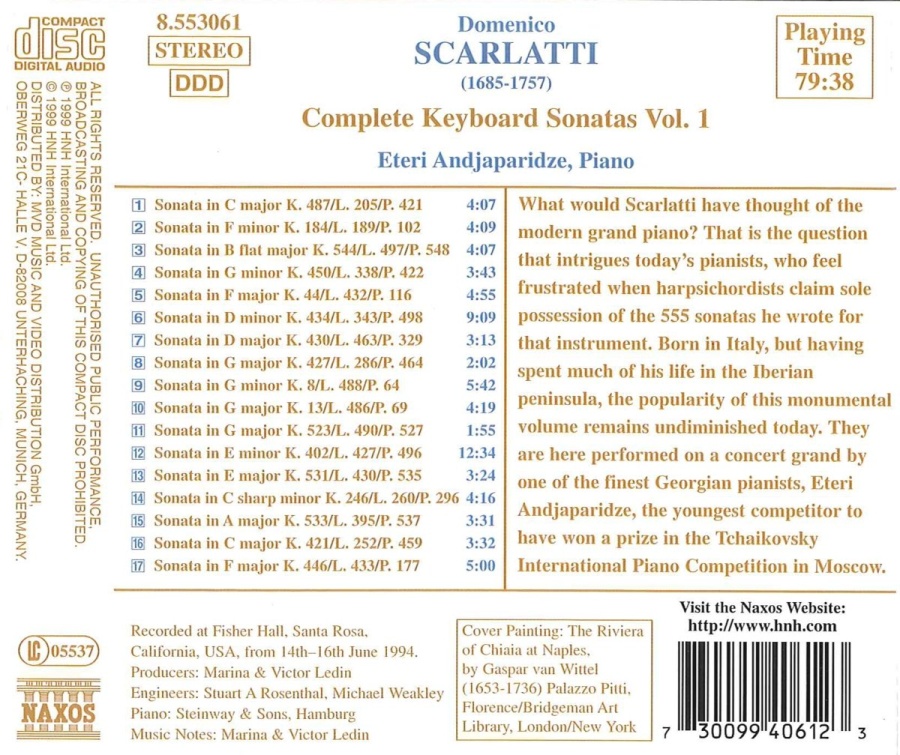 SCARLATTI: Complete Keyboard Sonatas, Vol. 1 - slide-1