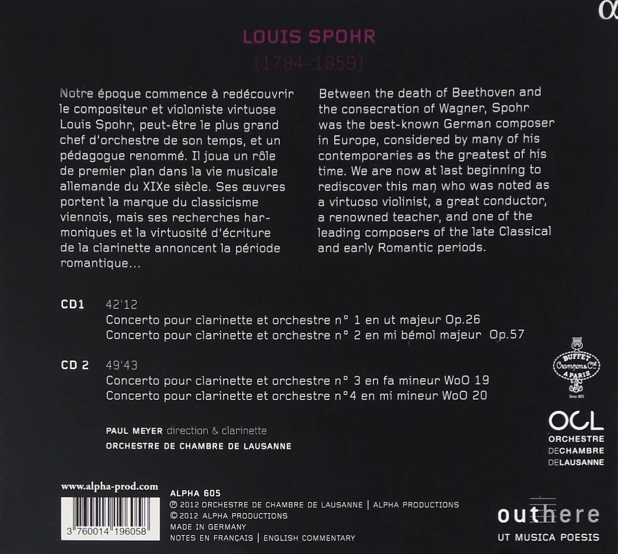 Spohr - The forgotten Master: 4 Concertos for Clarinet - slide-1