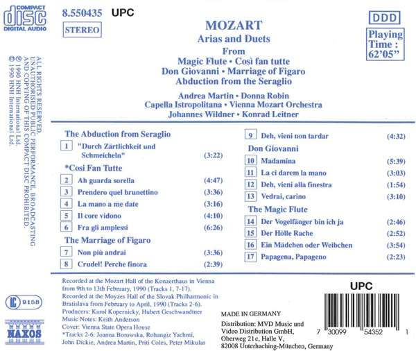 Mozart: Operatic Arias and Duets - slide-1