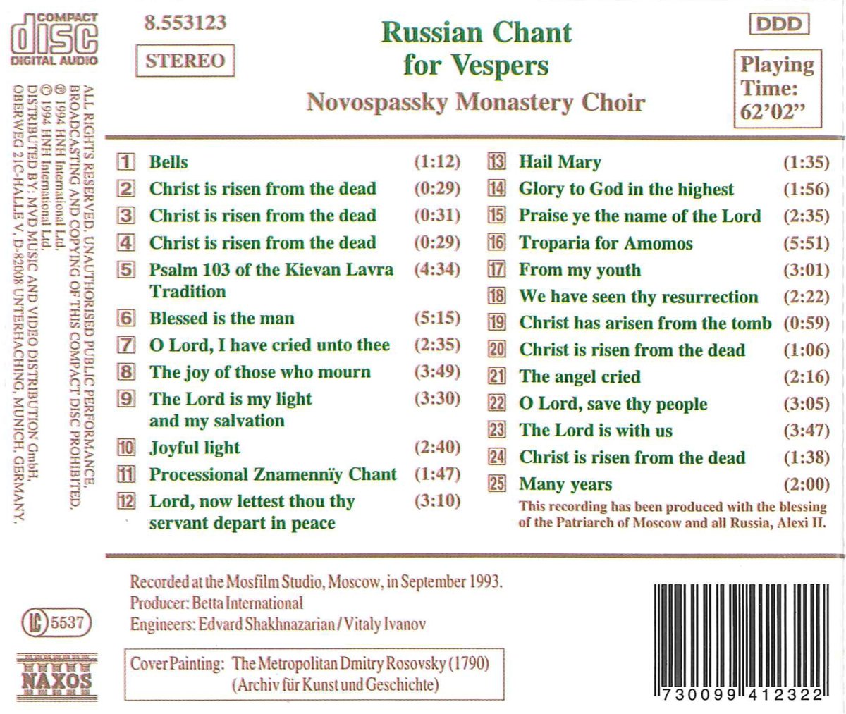 Russian Chant for Vespers - slide-1