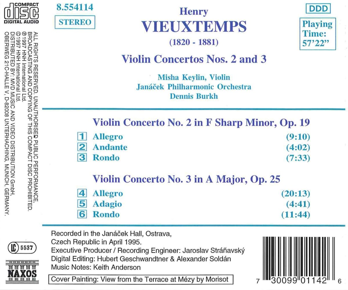 VIEUXTEMPS: Violin Concertos - slide-1