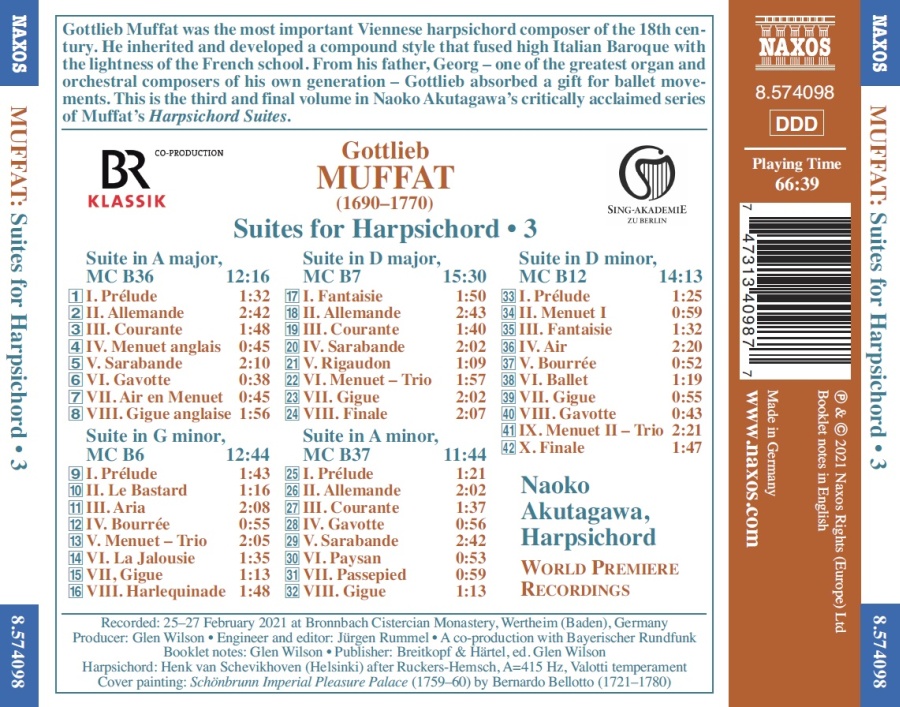 Muffat: Suites for Harpsichord 3 - slide-1