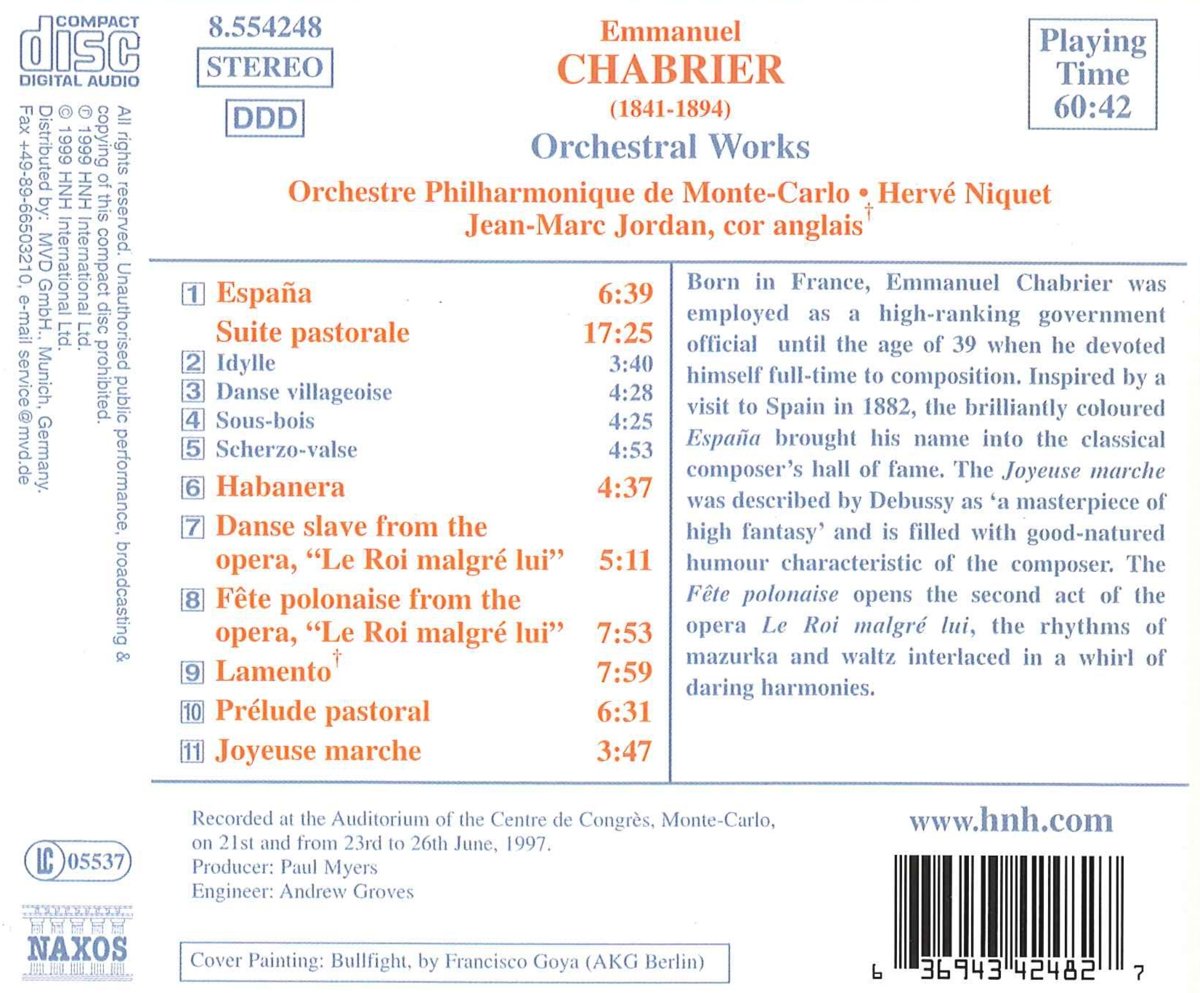 CHABRIER: Orchestral Works - slide-1