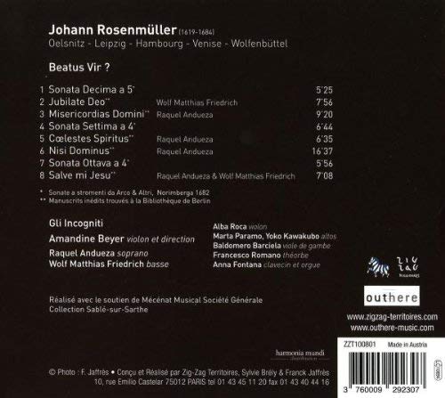 Rosenmüller : Beatus Vir? - Motets and Sonates - slide-1