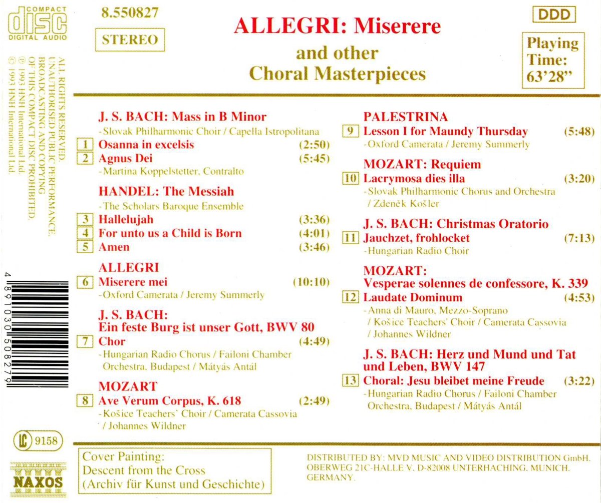 ALLEGRI: Miserere & Other - slide-1
