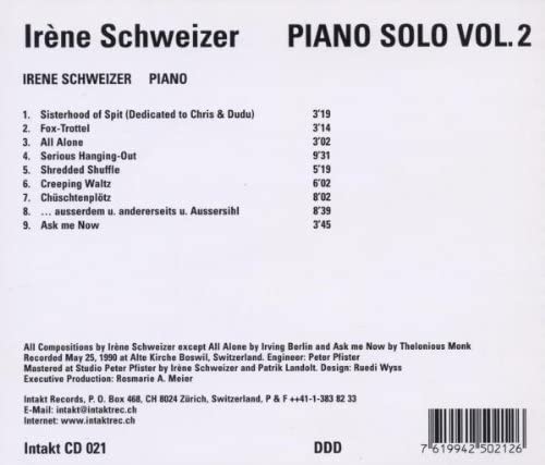 Irene Schweizer: Piano Solo Vol. 2 - slide-1