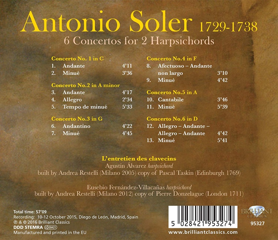 Soler: 6 Concertos for 2 Harpsichords - slide-1